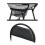 Foldable Commode Chair for Elderly with Backrest, Waterproof Seat, NonSlip Durable Steel Frame 4