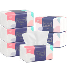 6 Packs Soft 5Ply Facial Tissues 420 Sheets Native Wood Pulp Disposable Face Tissue Travel Pack