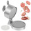 Burger Press Adjustable Thickness NonStick Hamburger Patty Maker with Handle and 100 Patty Papers 1