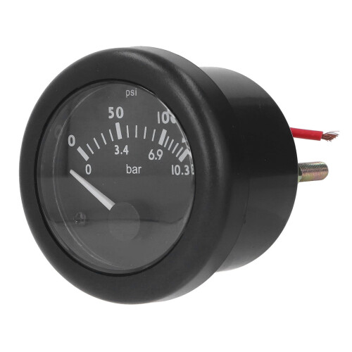 Mechanical Oil Pressure Gauge 12V for Generator, Clear Pointer Display, Durable ABS Housing, Easy Replacement 1