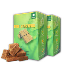 288 Fire Starter Sticks Waterproof Odourless Square Pack for BBQ Fireplace Campfire Smoker