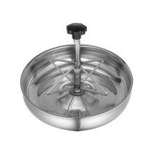 Stainless Steel Pig Feeding Bowl 25x25cm, Durable Pig Feeder with Dual Feed Function and Easy Clean Design for Farm Use