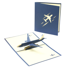 Versatile 3D Aircraft Greeting Card Lightweight Fine Craftsmanship
