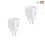 2x Tuya Smart Wifi Plug EU 20A Smart Socket with Power Monitering Energy Saving Timing Remote Control Smart Life EU Plug 1