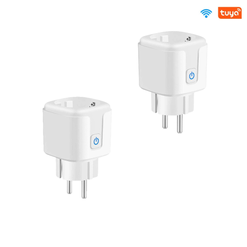 2x Tuya Smart Wifi Plug EU 20A Smart Socket with Power Monitering Energy Saving Timing Remote Control Smart Life EU Plug