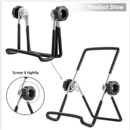 Adjustable Metal Tablet Stand with 160 Viewing, NonSlip Base, Foldable Holder for Desk 1