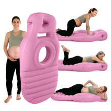 Inflatable Pregnancy Pillow with Belly & Head Hole Full Body Maternity Airbed for Stomach Sleeping