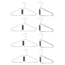 8Pcs Foldable Hangers, Plastic Foldable Hangers, Portable Folding Clothes Hanger, Foldable Travel H