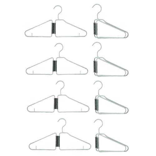 8Pcs Foldable Hangers, Plastic Foldable Hangers, Portable Folding Clothes Hanger, Foldable Travel H
