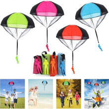 Kids' Parachute Toys, Paratrooper Toys for Children, Outdoor Flying Toys for Kids (4 pcs)