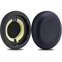 Replacement Earpads Compatible with Elite 45H Evolve2 65 MS/UC Wireless Headphones - Protein Leather/Ear Cushion/Ear Cups (Black)