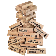 Paaraktivitäten 48-teiliges Holzstapelturmspiel