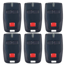 6Pcs 2 Channel Remote Control for BFT Mitto B RCB02 R1, 433mhz Gate Opener Remote Control Transmitter