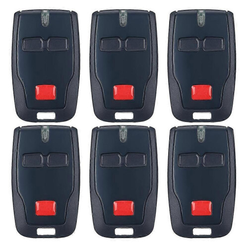 6Pcs 2 Channel Remote Control for BFT Mitto B RCB02 R1, 433mhz Gate Opener Remote Control Transmitter