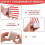 100 pieces popcorn bags, popcorn bags small popcorn boxes red and white 2