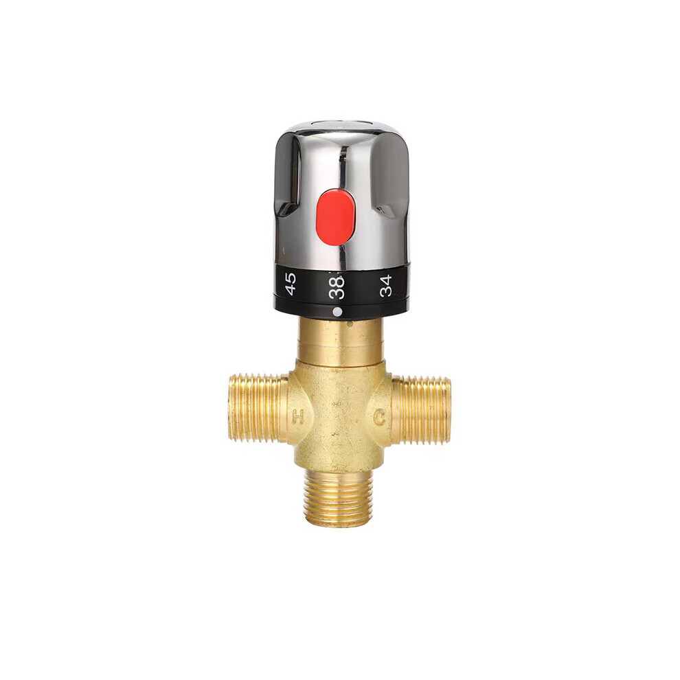 Thermostatic Mixing Valve,1/2 Npt Mixing Valve,Water Tempering Valve, Temperature Control Valve,Solid Brass & 6083684309786