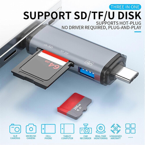 OTG Type C Micro-SD card Reader type c to usb OTG adapter 2