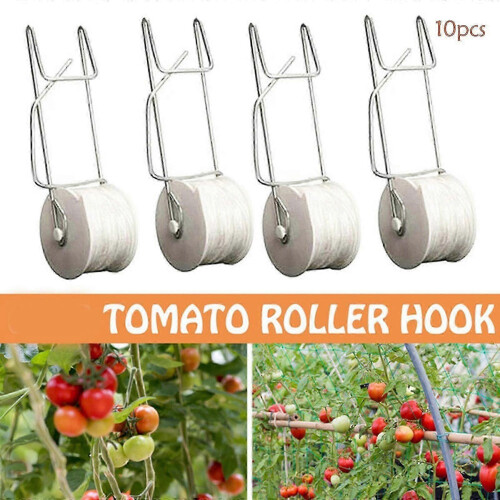 Tomato Roller Hook Lattice Wire Tomato Hook Vine Hook Greenhouse Plant Hook 10pc 1