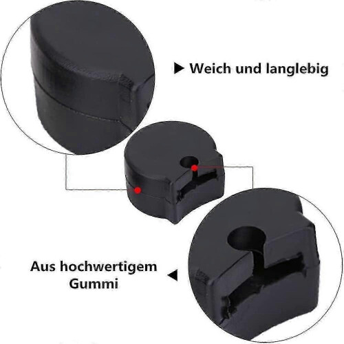 Set of 5 Clarinet Rubber Thumb Rest Protector Comfortablem for Clarinet Musical Instruments Black 1
