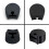 Set of 5 Clarinet Rubber Thumb Rest Protector Comfortablem for Clarinet Musical Instruments Black 4
