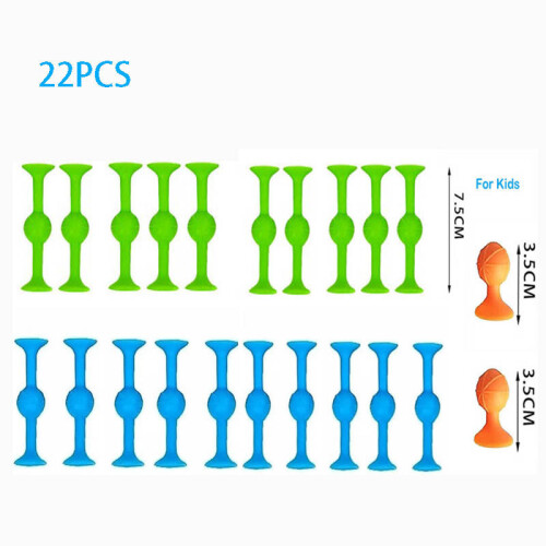 22 τεμάχια σιλικόνης Pop Sucker Suction Cup Darts σετ παιχνιδιών για παιχνίδια 1