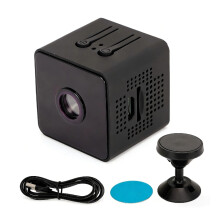 Mini-WLAN-HD-Kamera (1080p), Nachtsicht, Bewegungserkennung, Magnetverschluss, tragbar, klein, für Zuhause, Außenbereich und Büro