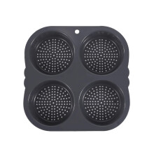 Burger Mould Nonstick Food Grade Hamburger Bun Pan Heat Resistant Dishwasher Safe Gray Baking Pan