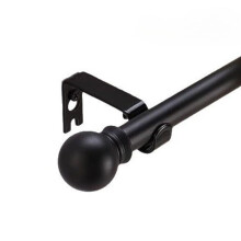 Heavy Duty Adjustable Curtain Rod 1828 Inch for Blackout Curtains, AntiSag Reinforced, Easy Wall Installation