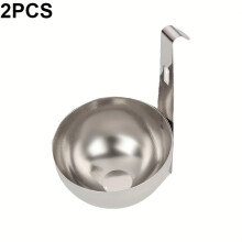 (2pcs) Stainless Steel Egg Cooker: A Non-stick Egg Cooker Designed for Effortlessly Making Soft-boiled and Hard-boiled Eggs.
