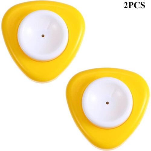 (2pcs) Egg Piercers with Safety Lock Base, Designed for Easy Peeling, Featuring Retractable Needles, Ideal for Boiled Eggs in