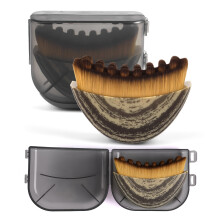 1pc Lymphatic Contour Brush with Storage Box, Neck Makeup Brush, Jawline Brush, Lightweight and Thick Bristles,