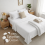 (Single: 175 x 275 cm) Flat White Bed Sheets Single Double King & Super King Size Flat Sheets 1