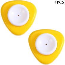 (4pcs) Eierstecher mit Sicherheitsverriegelungsbasis, zum einfachen Schälen konzipiert, mit einziehbaren Nadeln, ideal für