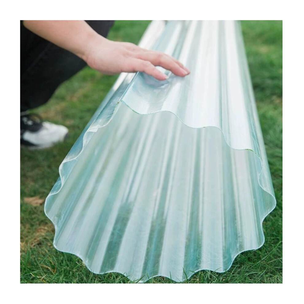 Clear Polycarbonate Roof Panels 0.6X4m Light Transmission Uv Protected Sheet For Greenhouse Carport Patio 9073542178590
