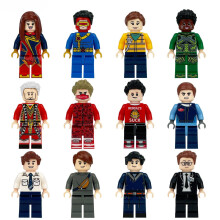 12 PCS Superhero Professionals Figures Building Blocks Toys Birthday Gift for Boys & Girls