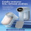 Travel Garment Shavers Fast Charging Capability-white gray 7