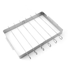 Portable BBQ Grill Stainless Steel Charcoal Grill Foldable Outdoor Cooking Kebab Skewer Stand