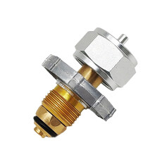 Brass Propane Tank Adapter with LeakResistant Connection, Easy Handtight Install, Durable Refill Connector