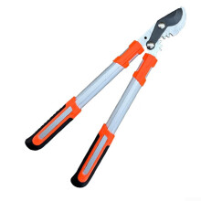 Gear Operated Pruning Shears 49cm with SK5 Steel Blade, Extended Reach Tree Branch Cutter for HeavyDuty Gardening