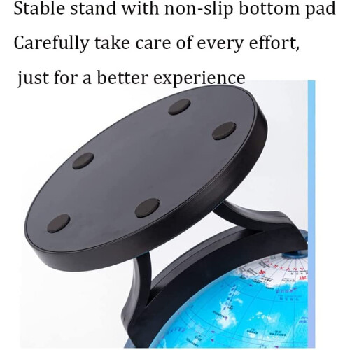 World Globe 720 DualAxis Rotation EasyRead Blue Ocean Map Desktop Rotating Globe with Weighted Stand 2
