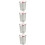 4Pcs Plastic Canisters with Vacuum Lids Clear Tea Coffee Sugar Storage 7