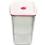 4Pcs Plastic Canisters with Vacuum Lids Clear Tea Coffee Sugar Storage 8