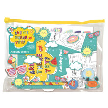 Kids Travel Activity Wallet Holiday Journal Set