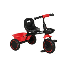 Kids Trike for 2-5 Years with Adjustable Seat, Pedal, Baskets, Red