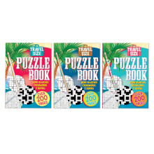 A5 Travel Crossword Word Search Sudoku Puzzle Book Set of 3