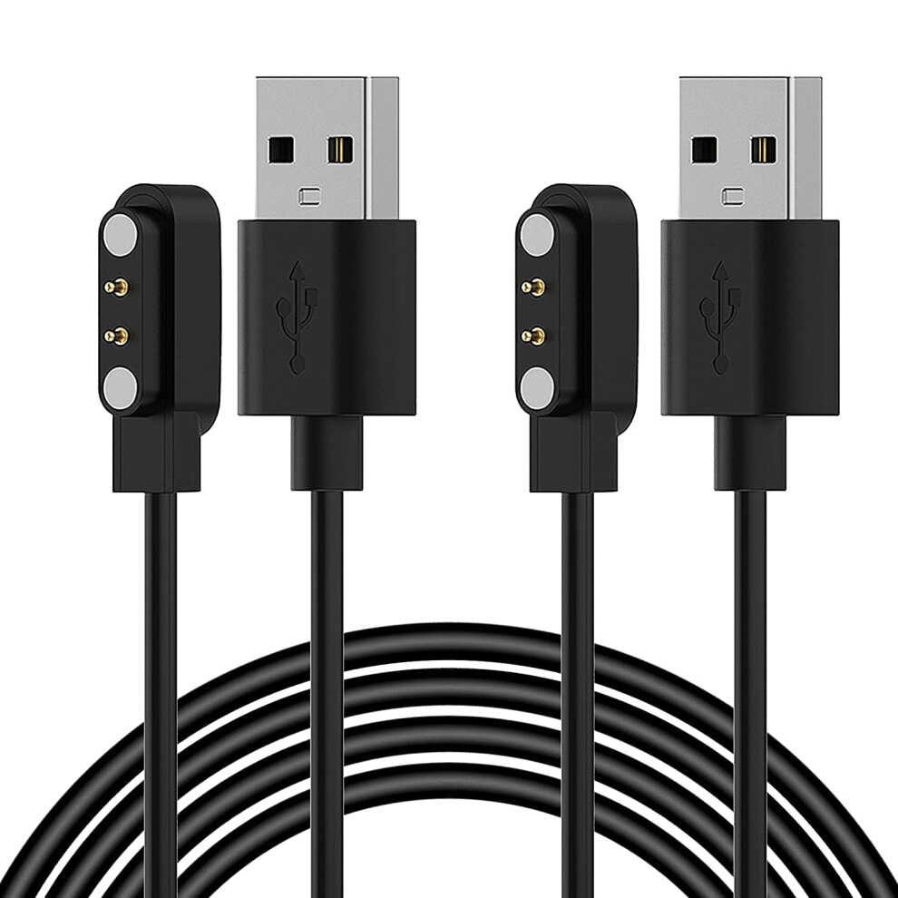 Tg08 Smartwatch Charger Cord Usb Cable With Stable Charging And Overcurrent Protection (Black) Black 9330225205579