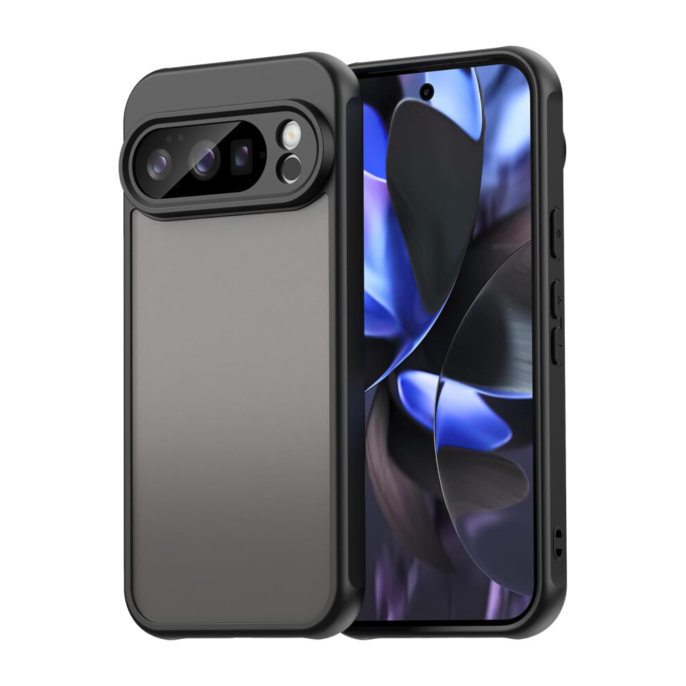 Fd Case For Google Pixel 10 Pro, Slim Shockproof Tpu Bumper Cover With Frosted Back And Secure Grip Black 9092120363869