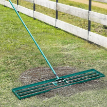 114cm Lawn Levelling Rake Heavy Duty Tool