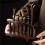 PDQ Solid Wood Tea Set Accessories with National Style Pattern 3