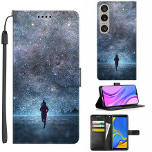 Leather Flip Wallet Case Magnetic Closure Shockproof TPU Cover 360 Protection for Sony Xperia 1 VI